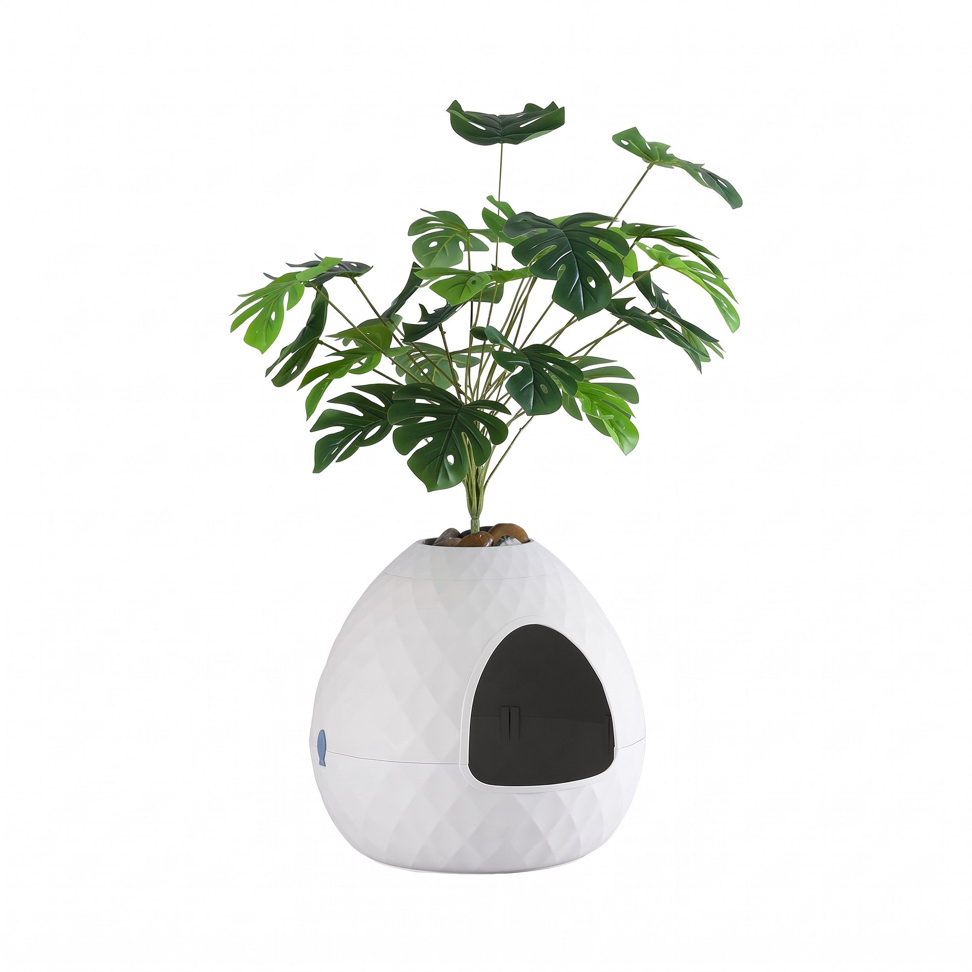 Cat Litter Box Hidden Litter Tray Enclosure Planter Furniture House White