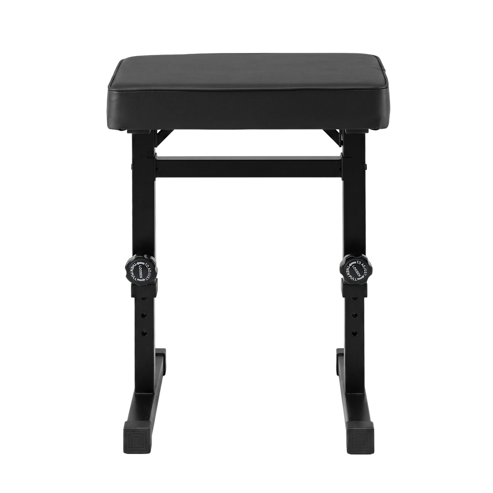 Piano Bench Adjustable Seat Heavy Duty H-Shape Piano Stool Black