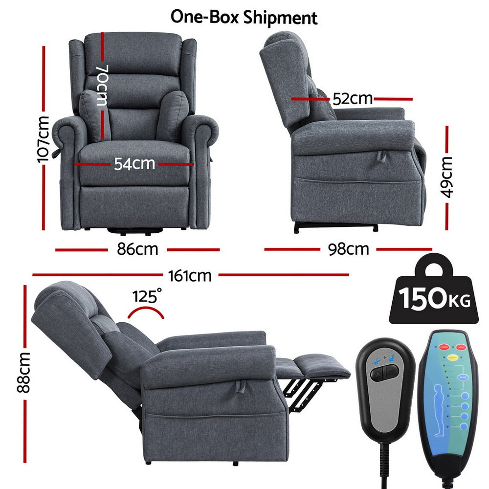 Electric Riser Recliner Chair Power Lift Massage Heated Recliner Sofa
