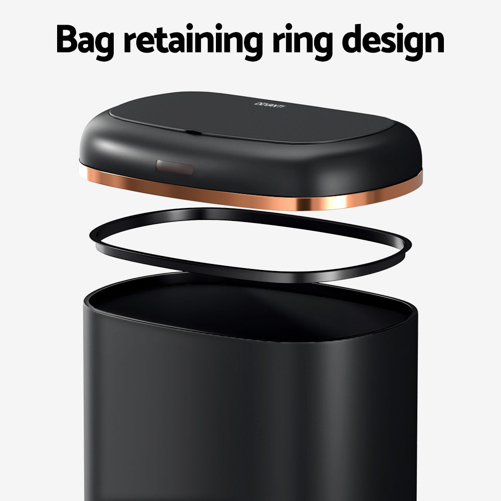 38L Motion Sensor Bin Rubbish Automatic Black