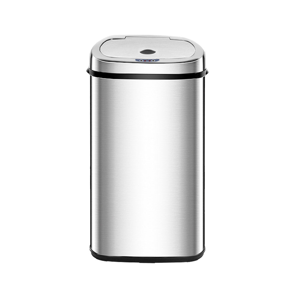 50L Motion Sensor Bin Rubbish Automatic Silver