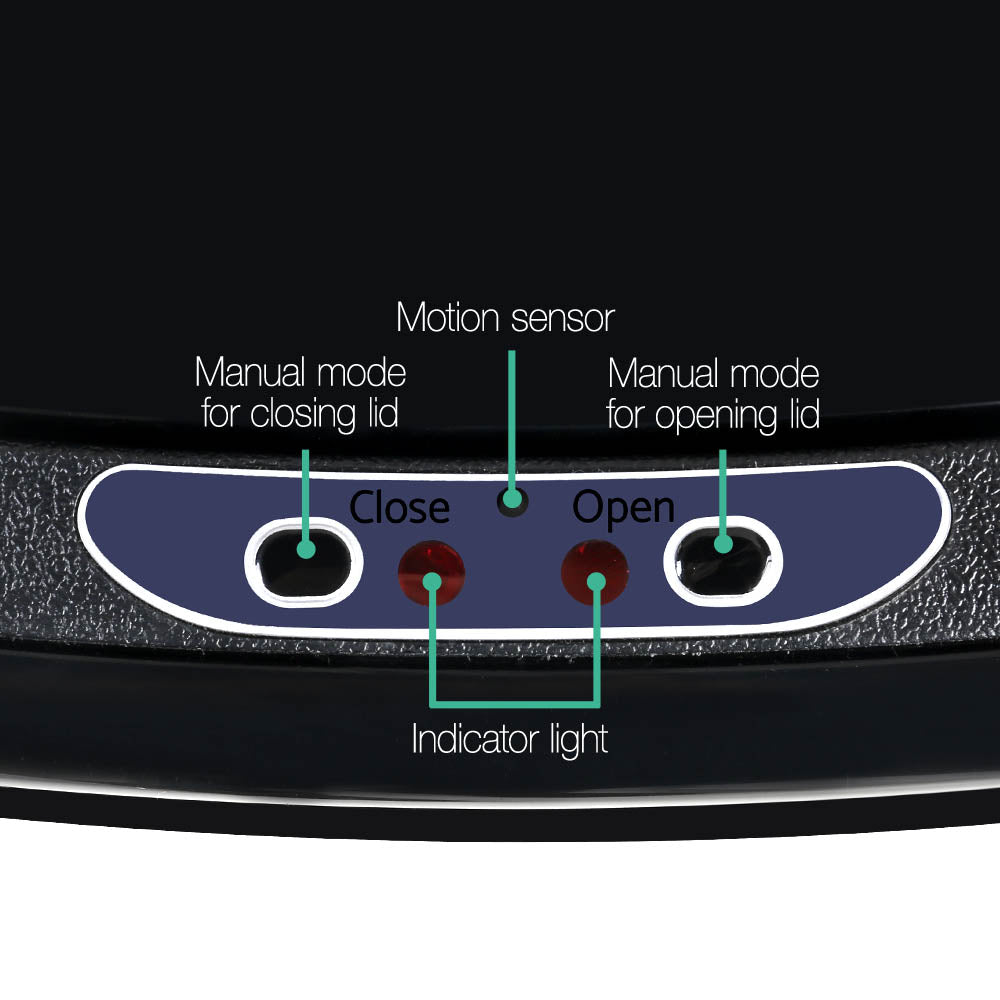 58L Motion Sensor Bin Rubbish Automatic Black