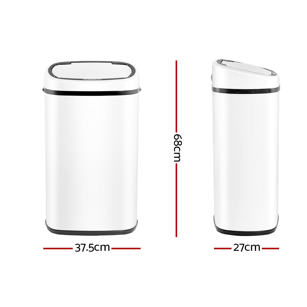 58L Motion Sensor Bin Rubbish Automatic White