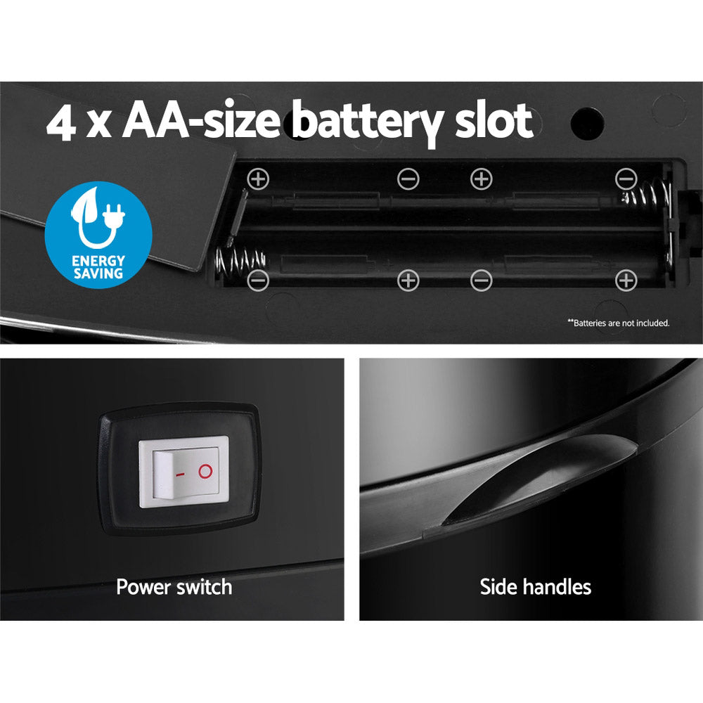 68L Motion Sensor Bin Rubbish Automatic Black