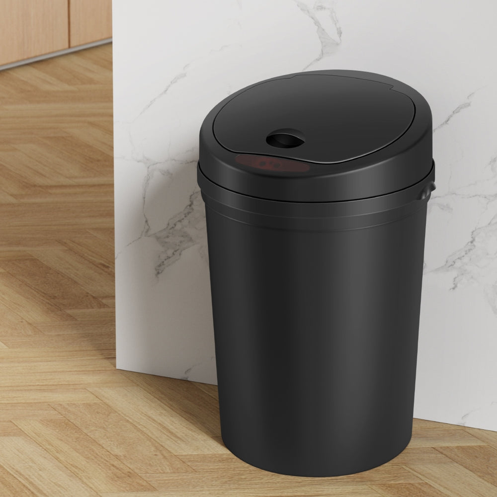Sensor Bin Motion Rubbish Bins Kitchen Automatic Trash Can Black 9L