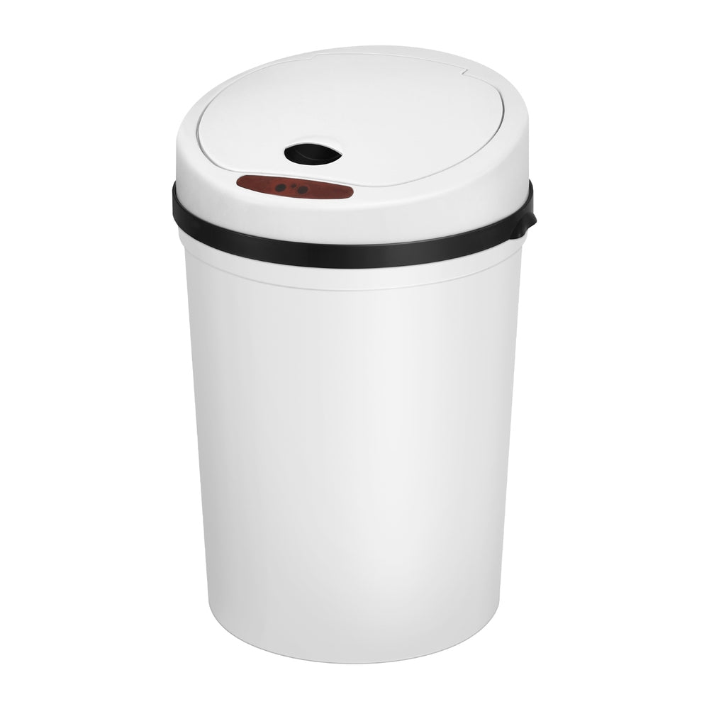 Sensor Bin Motion Rubbish Bins Kitchen Automatic Trash Can White 9L