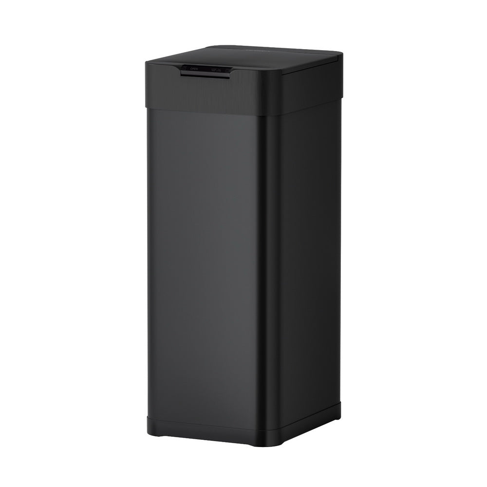 50L Motion Sensor Automatic Kitchen Trash Bin with Soft Close Lid - Black