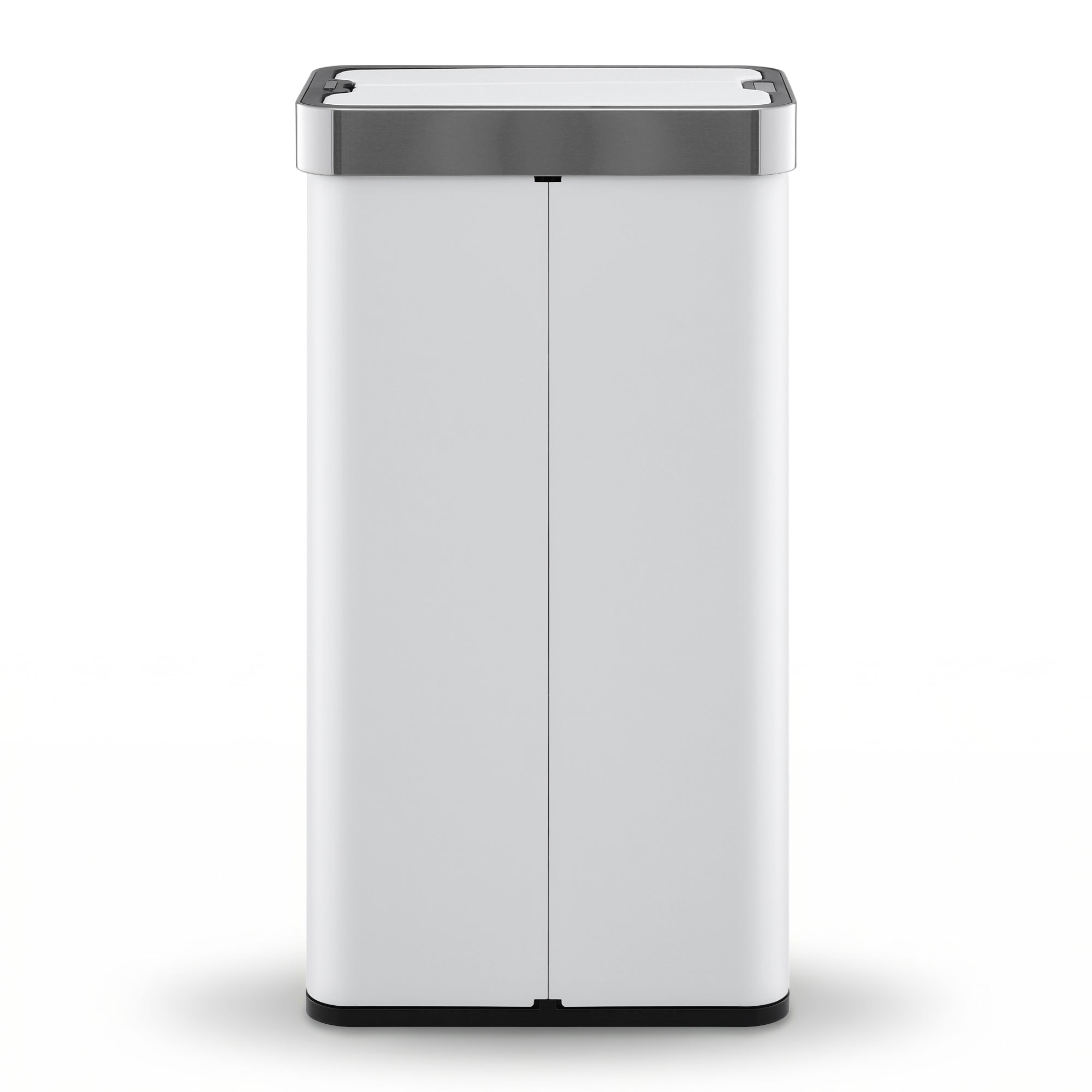 Rubbish Bin 70L Automatic Sensor Kitchen Bin, Slim Smart Garbage Can Touchless Rectangular with Liner Holder, Fully Closed Lid for Bedroom, Bathroom, Living Room, White