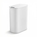 Automatic 25L Touchless Motion Sensor Trash Bin with Lid and Liner Holder - White