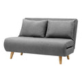 Sofa Bed 2 Seater Convertible Couch Recliner Lounge Chair Linen