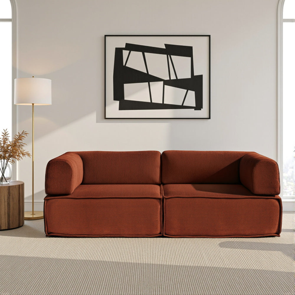 Convertible Folding Sofa Bed Orange
