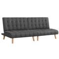 Sofa Bed Couch Single Seater Fabric Grey