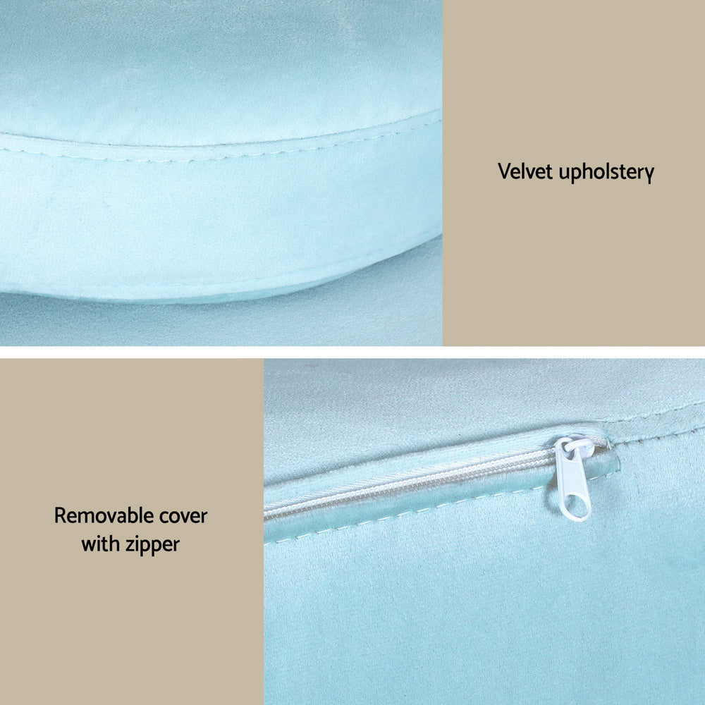 Sofa Bed 2 Seater Couch Kid Play DIY Modular Lounge Chaise Suite Velvet