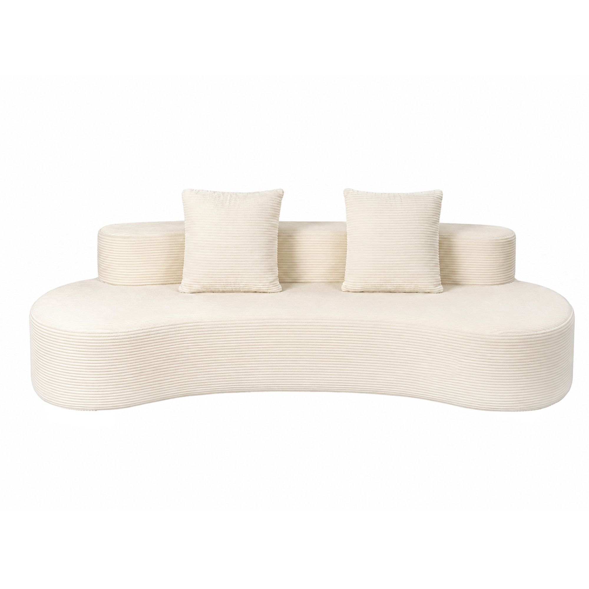 228cm Modular Sofa Bed Sectional Boneless Couches for Living Room No Assembly Required