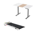 140cm Automatic Standing Desk with 360mm Electric Walking Pad Treadmill