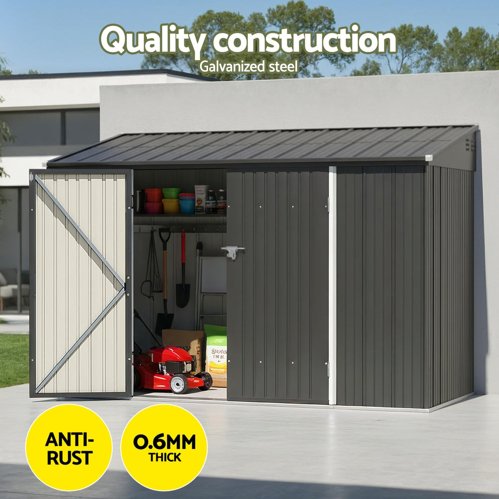 Garden Shed Galvanised Steel 3.05x1.5M Outdoor Storage Shed Workshop House Shelter