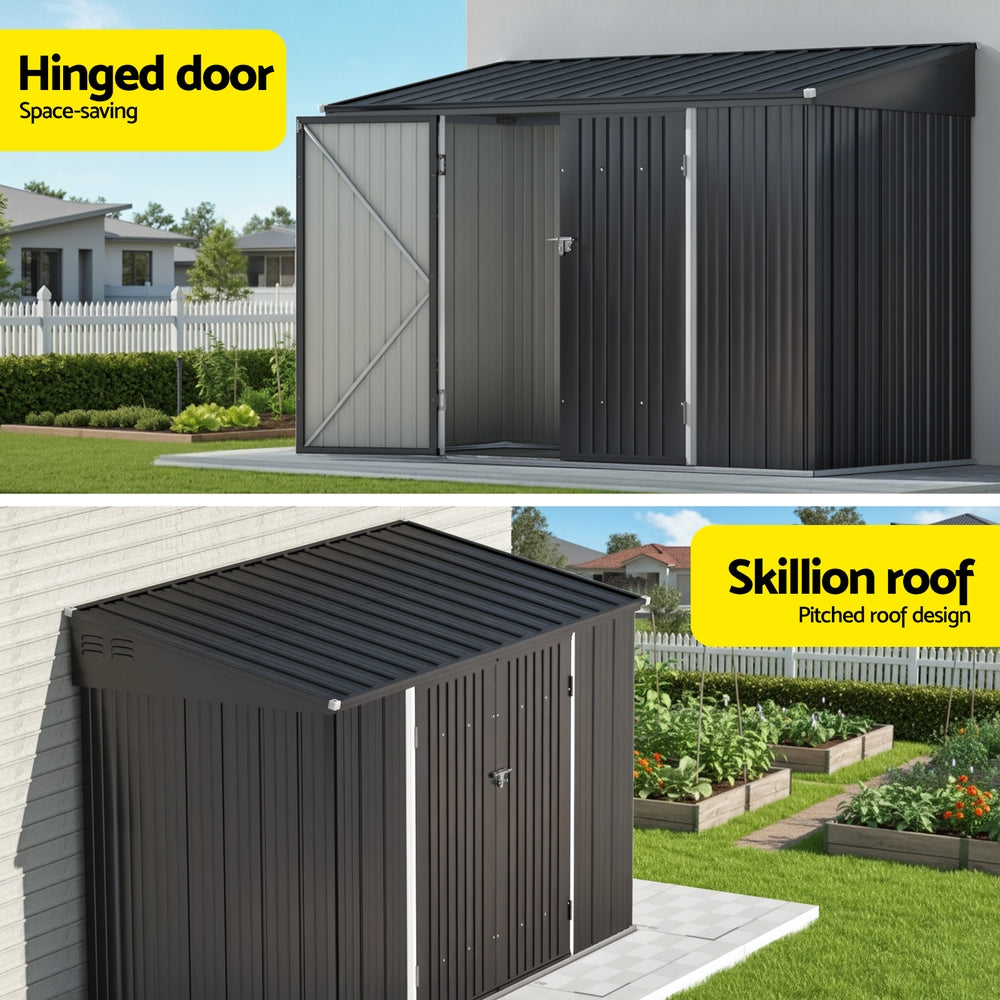 Garden Shed Galvanised Steel 3.05x1.5M Outdoor Storage Shed Workshop House Shelter