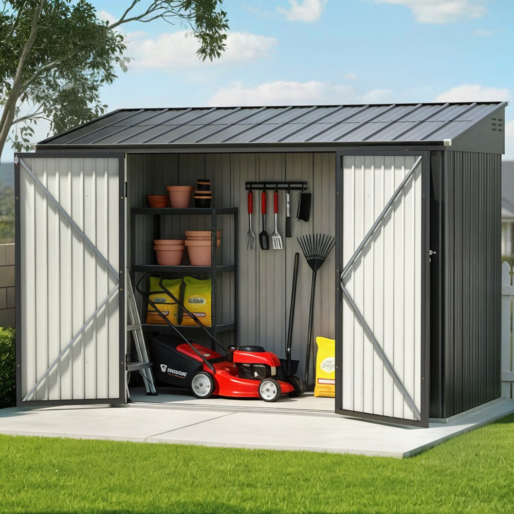 Garden Shed Galvanised Steel 3.05x1.5M Outdoor Storage Shed Workshop House Shelter
