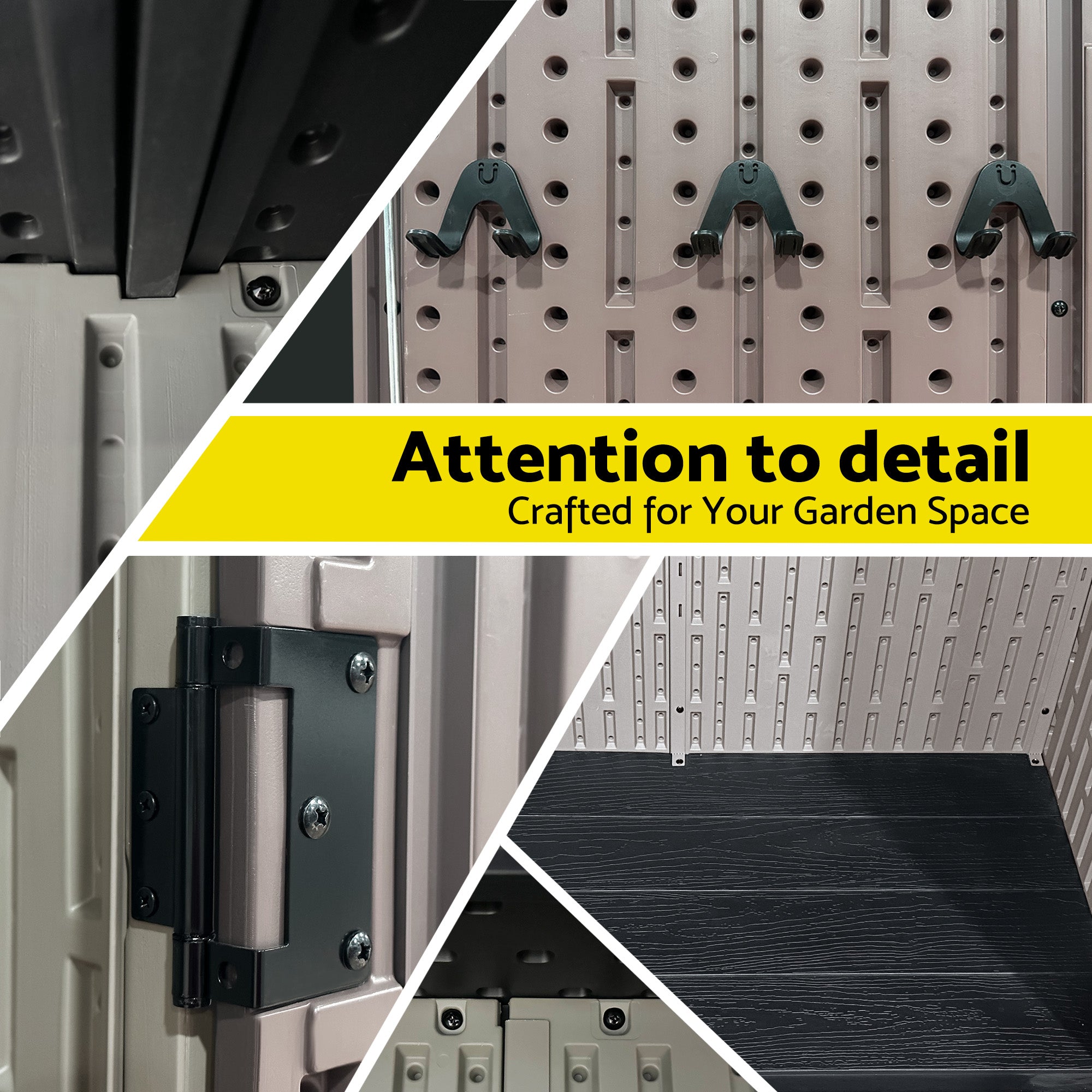 Garden Shed Outdoor Storage Shed Tool Workshop with Lockable Doors