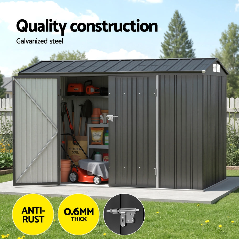 Garden Shed 3x2.18M Outdoor Storage Sheds Tool Workshop House Shelter