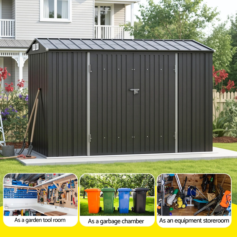Garden Shed 3x2.18M Outdoor Storage Sheds Tool Workshop House Shelter