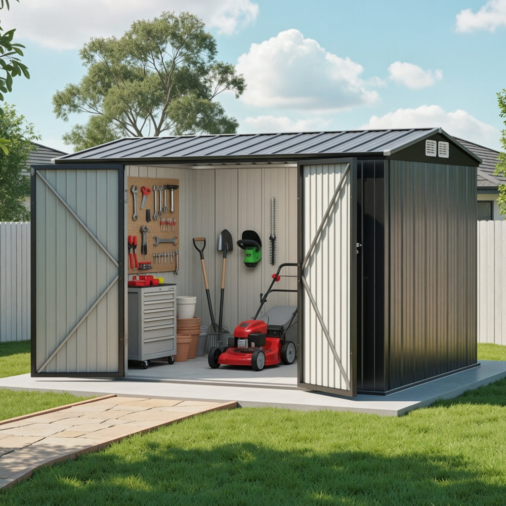 Garden Shed 3x2.18M Outdoor Storage Sheds Tool Workshop House Shelter