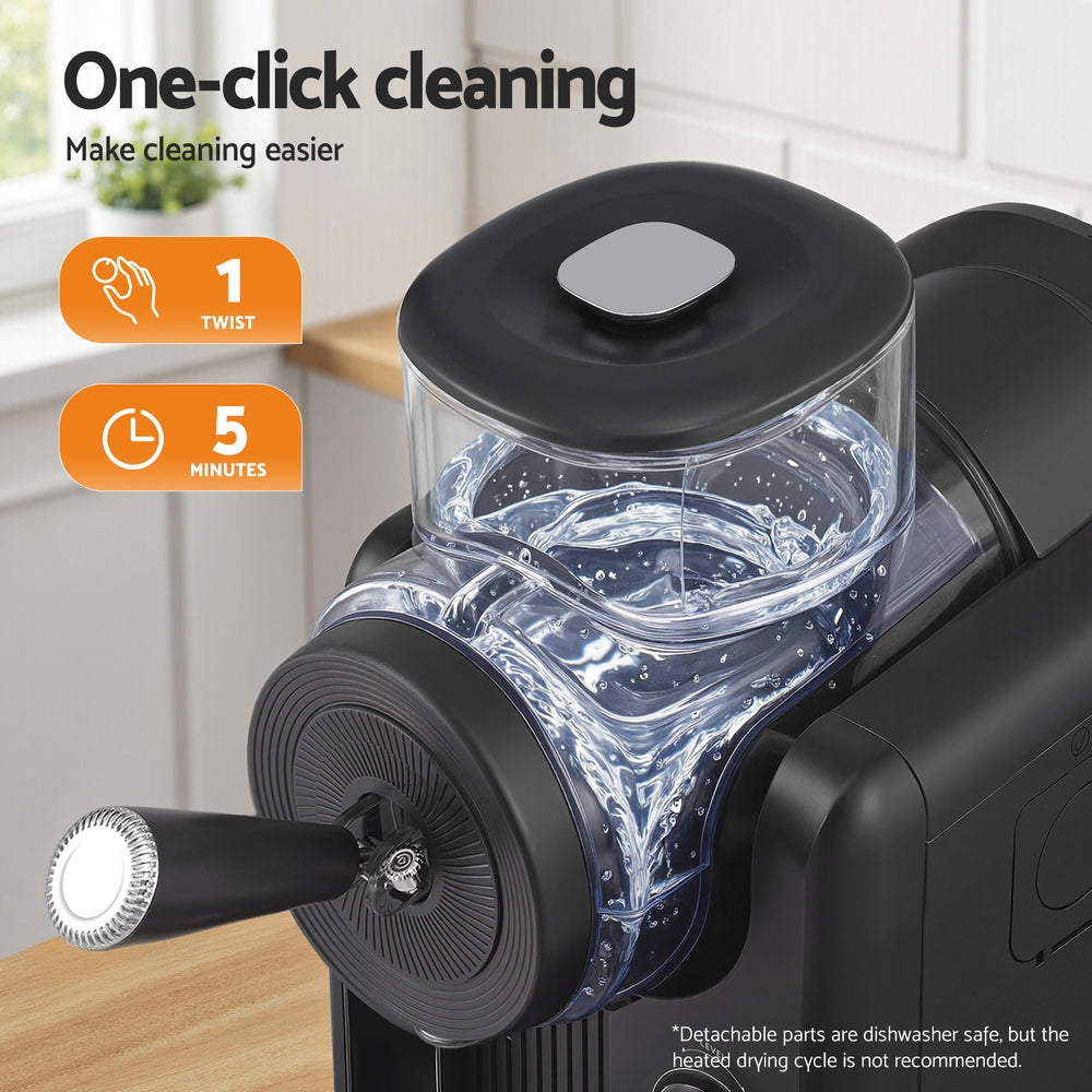 2L Slushie Machine & Ice Cream Maker – Frozen Cocktails, Smoothies & Milkshakes – Black