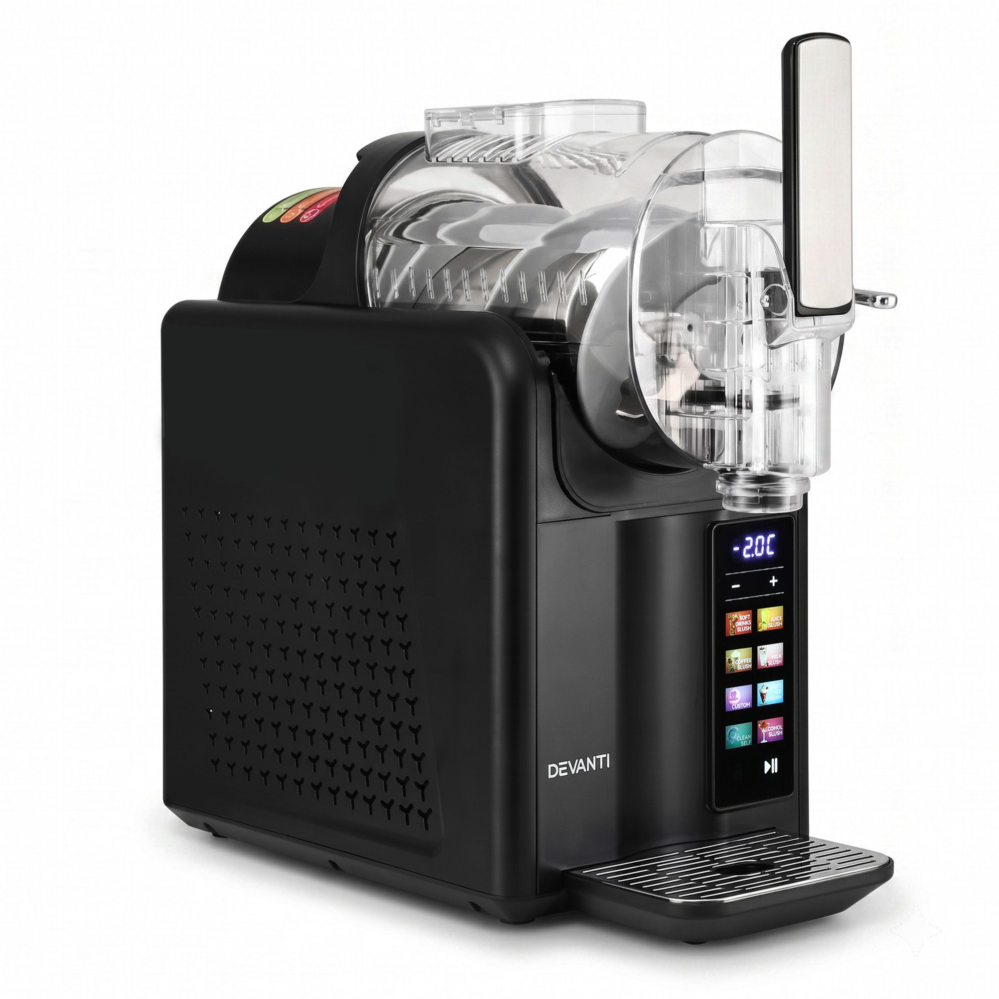 Slushie Machine 2L Frozen Drink Maker Ice Cream Cocktail Slush Maker Black