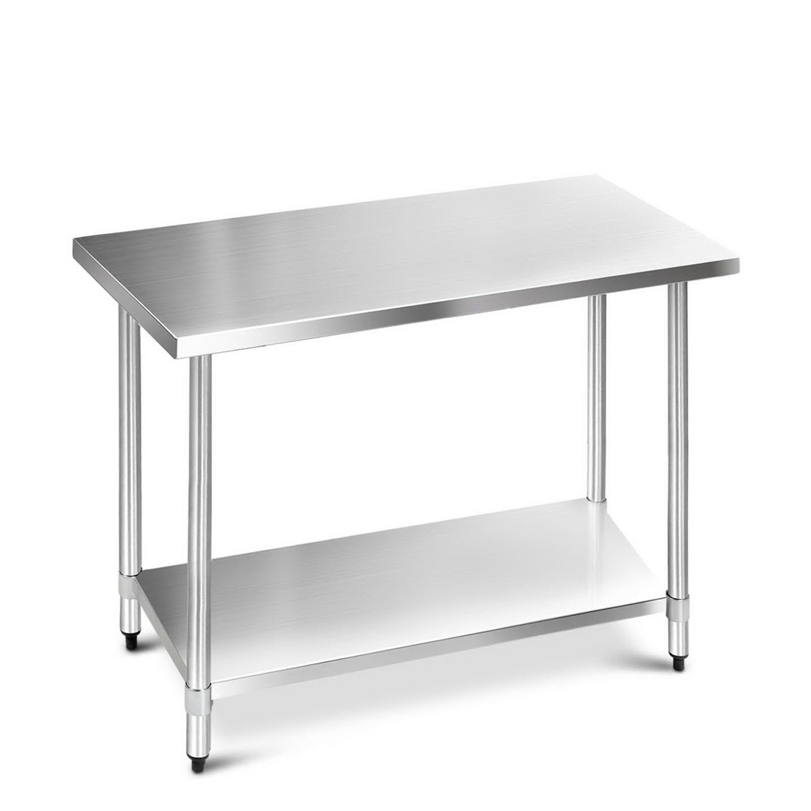 1219x610mm Stainless Steel Kitchen Bench 304