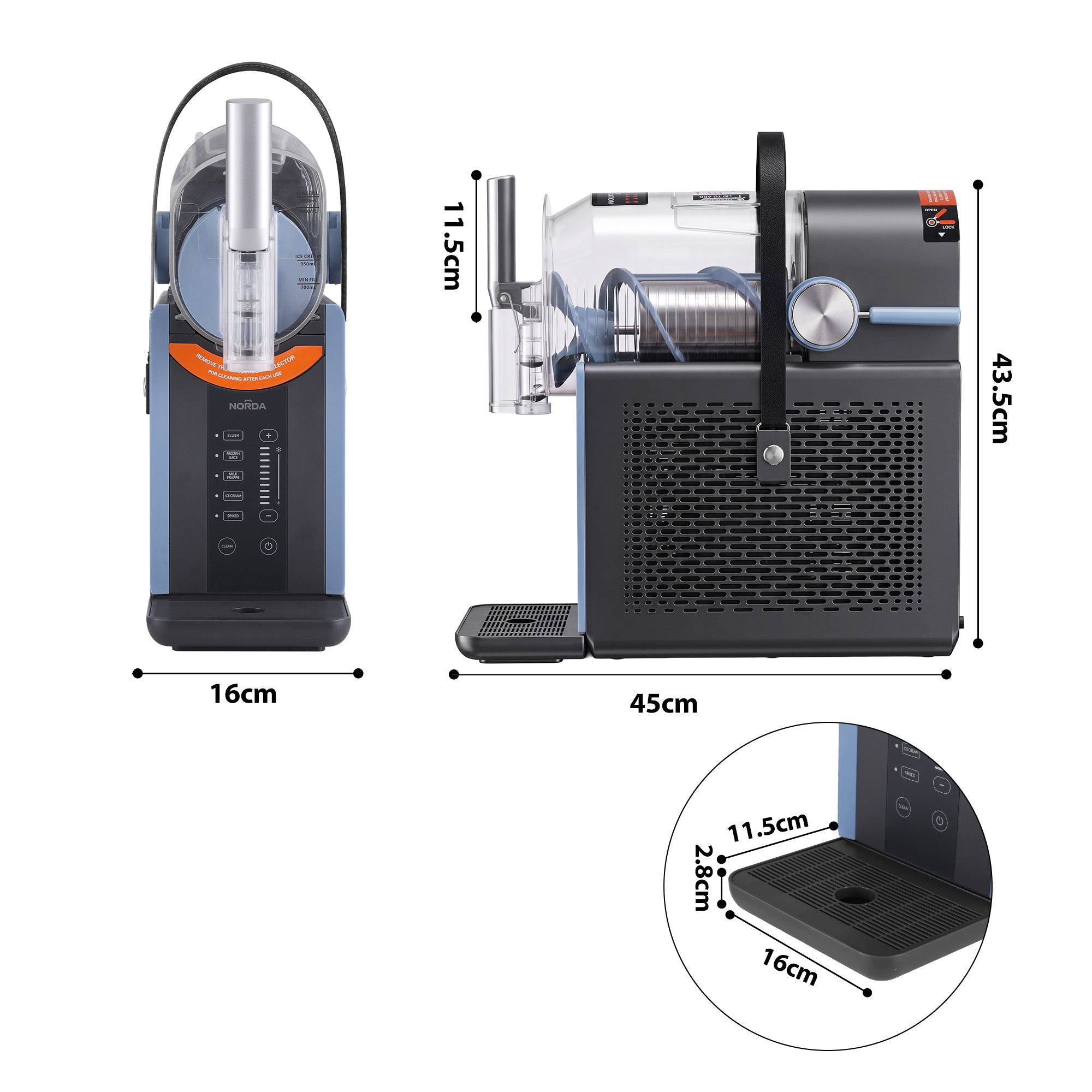 2L Slushie Machine Frozen Drink Maker Ice Cream Maker Countertop