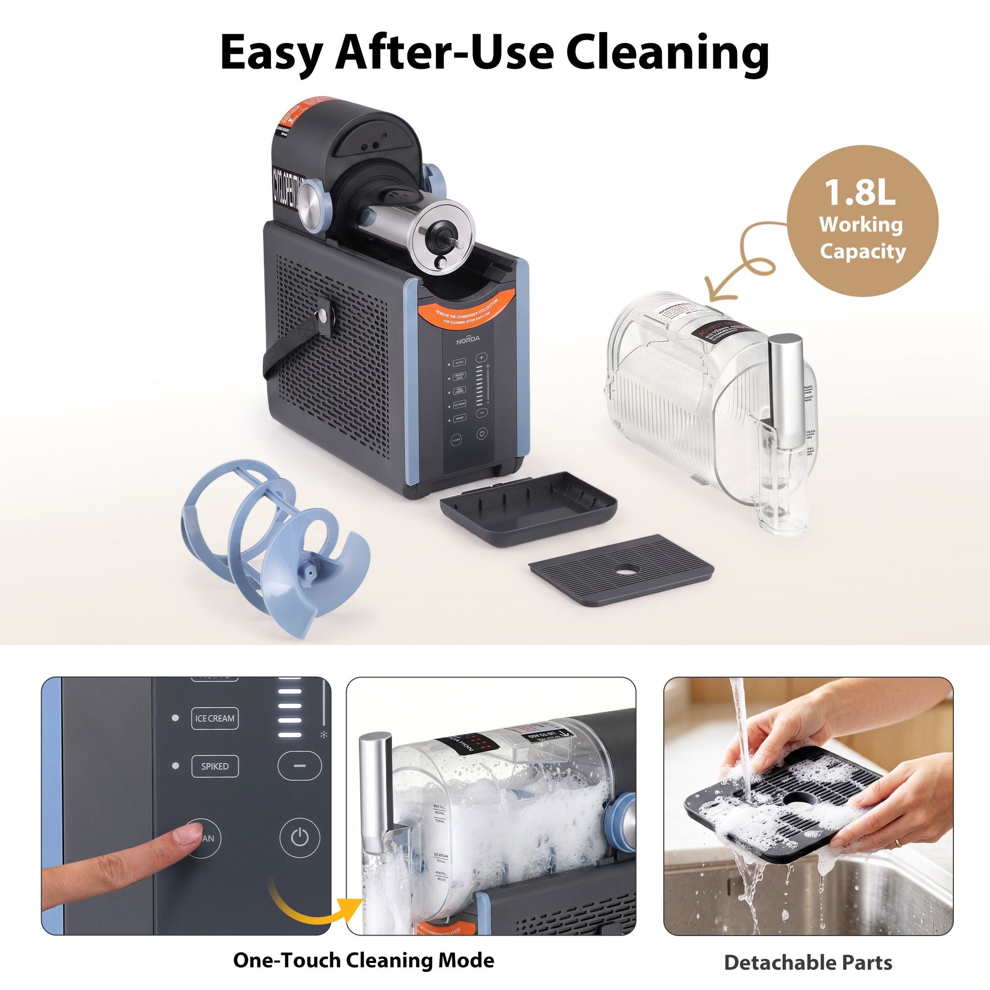 2L Slushie Machine Frozen Drink Maker Ice Cream Maker Countertop