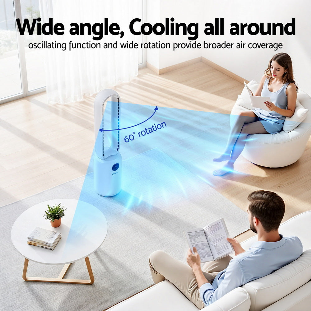 2in1 Bladeless Fan Air Purification W/ Remote 88cm