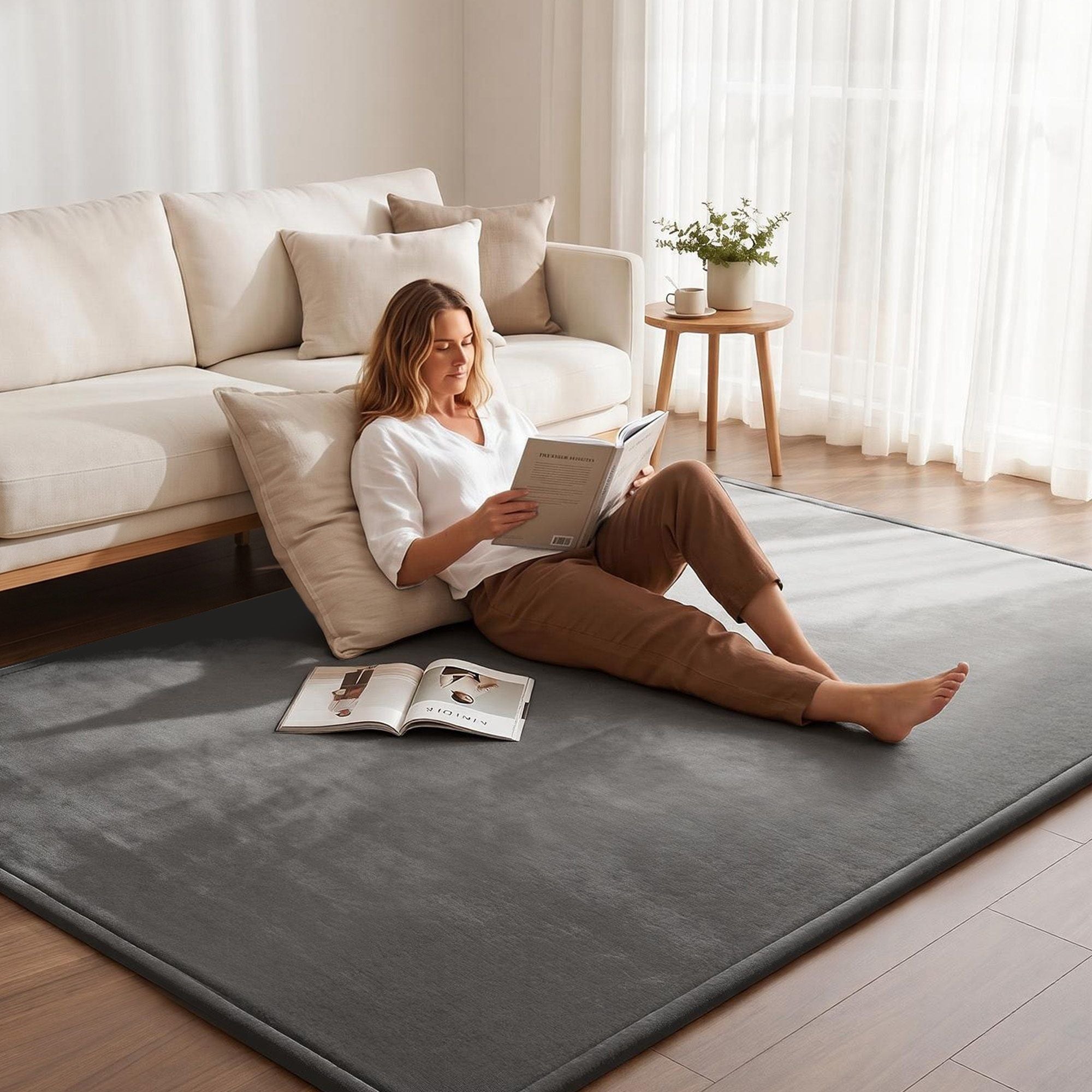 Tatami Mat Floor Mattress 3cm Thick Futon Mattresses Mellow Mat Rugs Living Room Grey