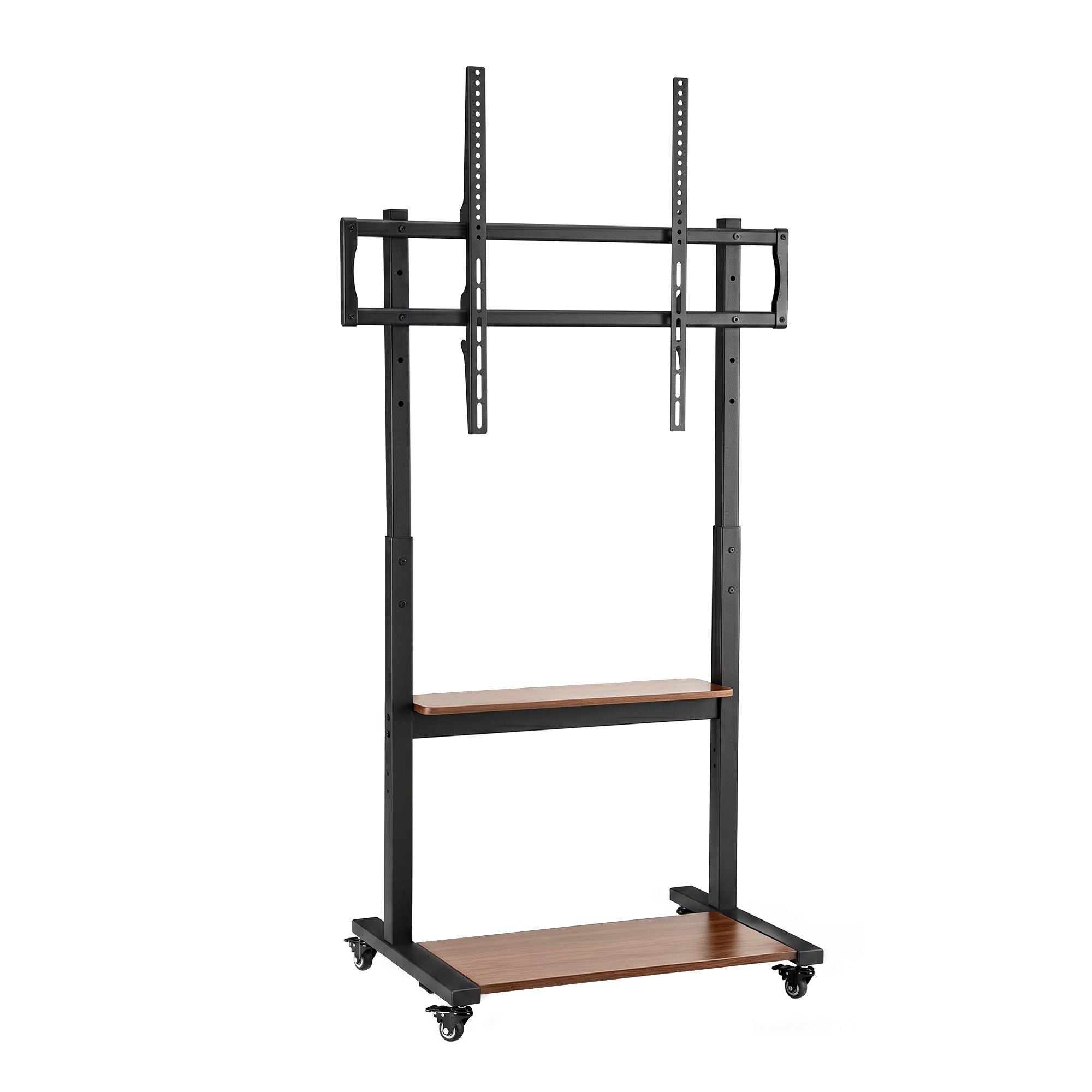 Mobile TV Stand for 40-100 Inch TVs Cart with Wheels Adjustable Shelves