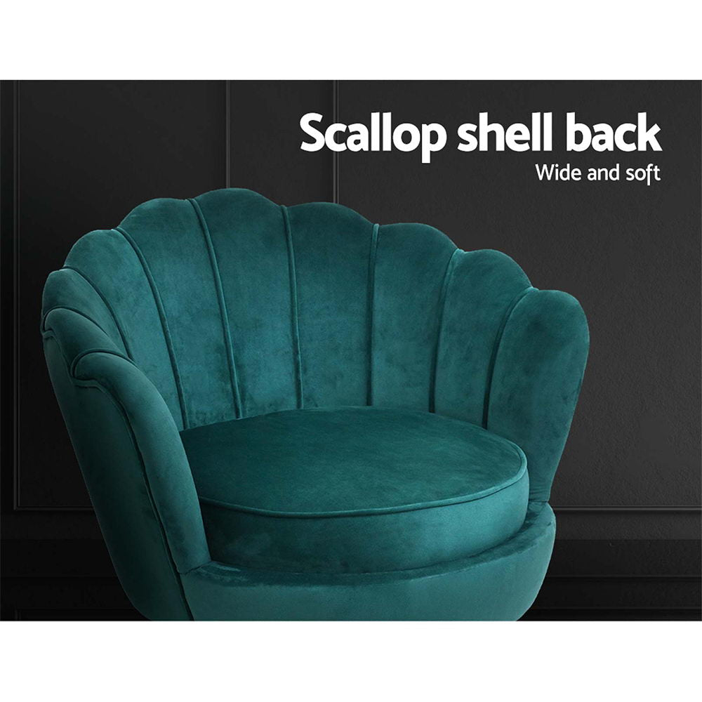 Armchair Velvet Green Callista