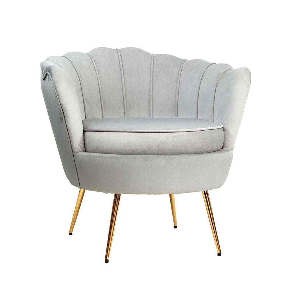 Armchair Velvet Grey Callista