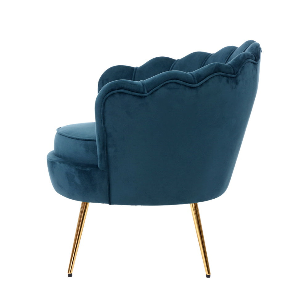 Armchair Velvet Blue Callista