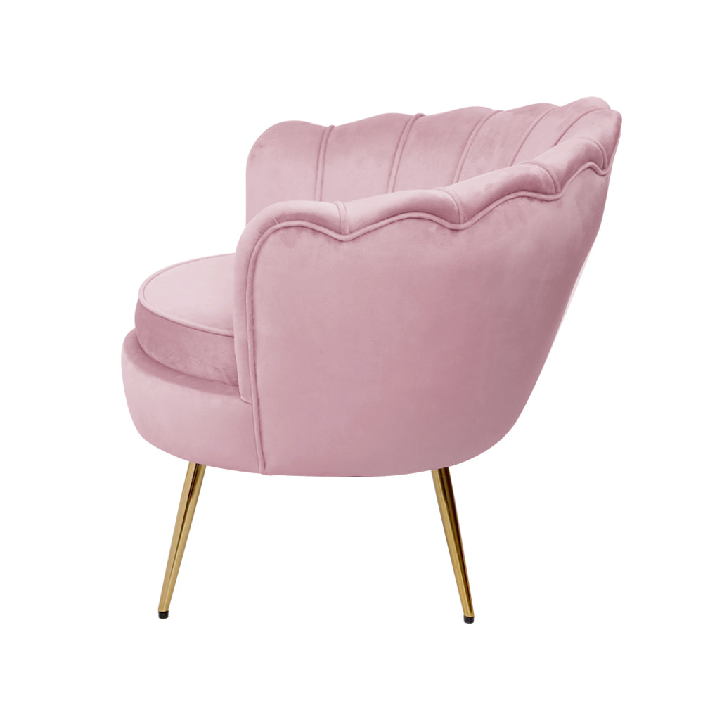 Armchair Velvet Pink Callista