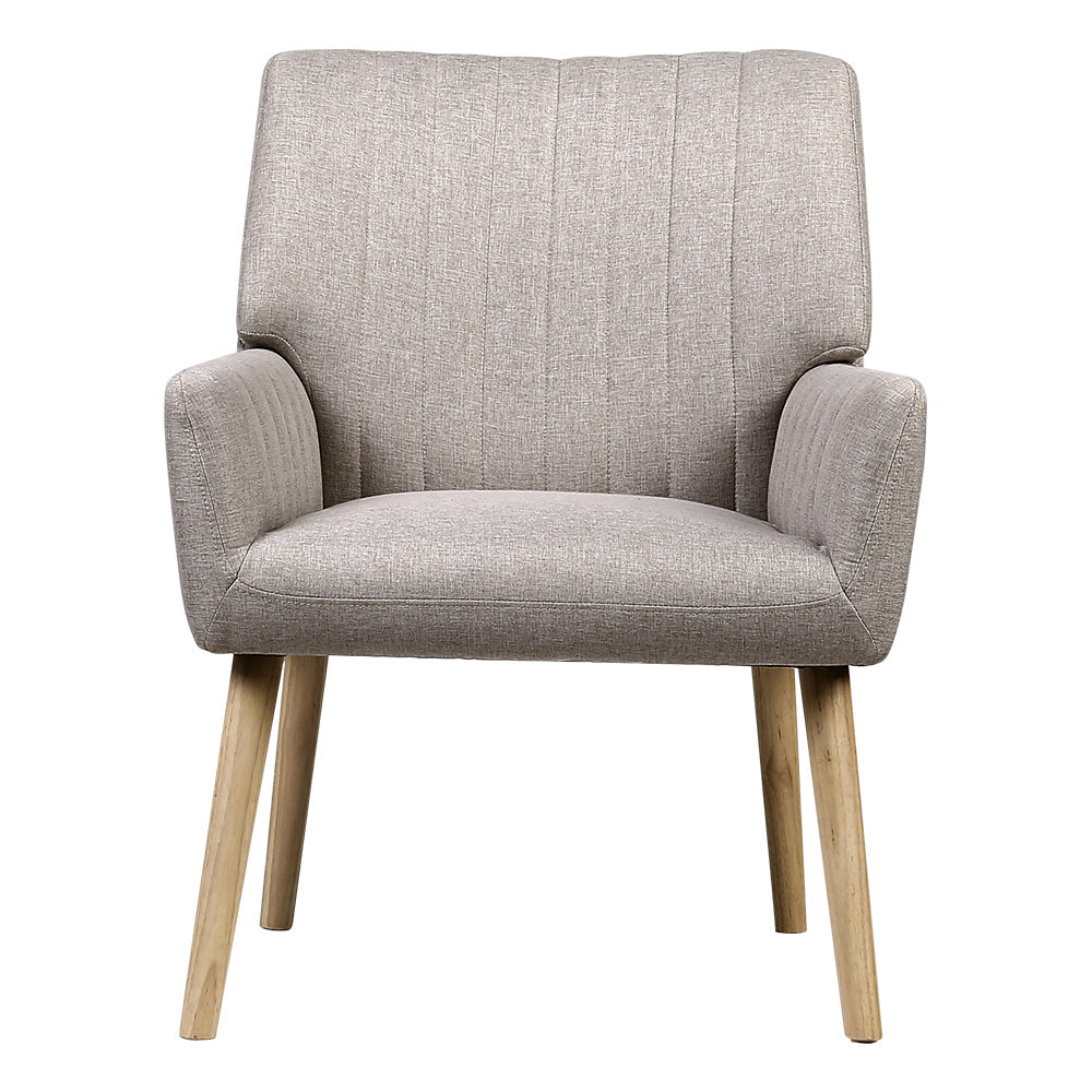 Armchair Fabric Beige Sebastini