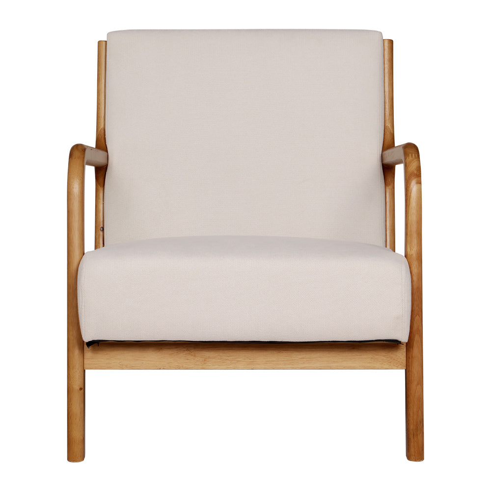 Armchair Fabric Beige Olive