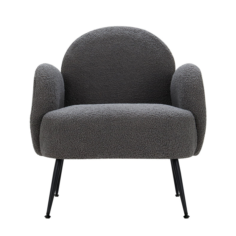 Armchair Boucle Charcoal Hanes