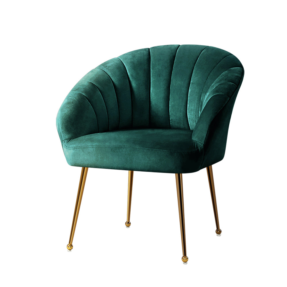 Armchair Velvet Green Eloise