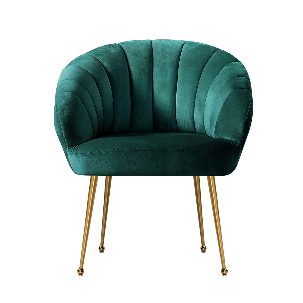 Armchair Velvet Green Eloise