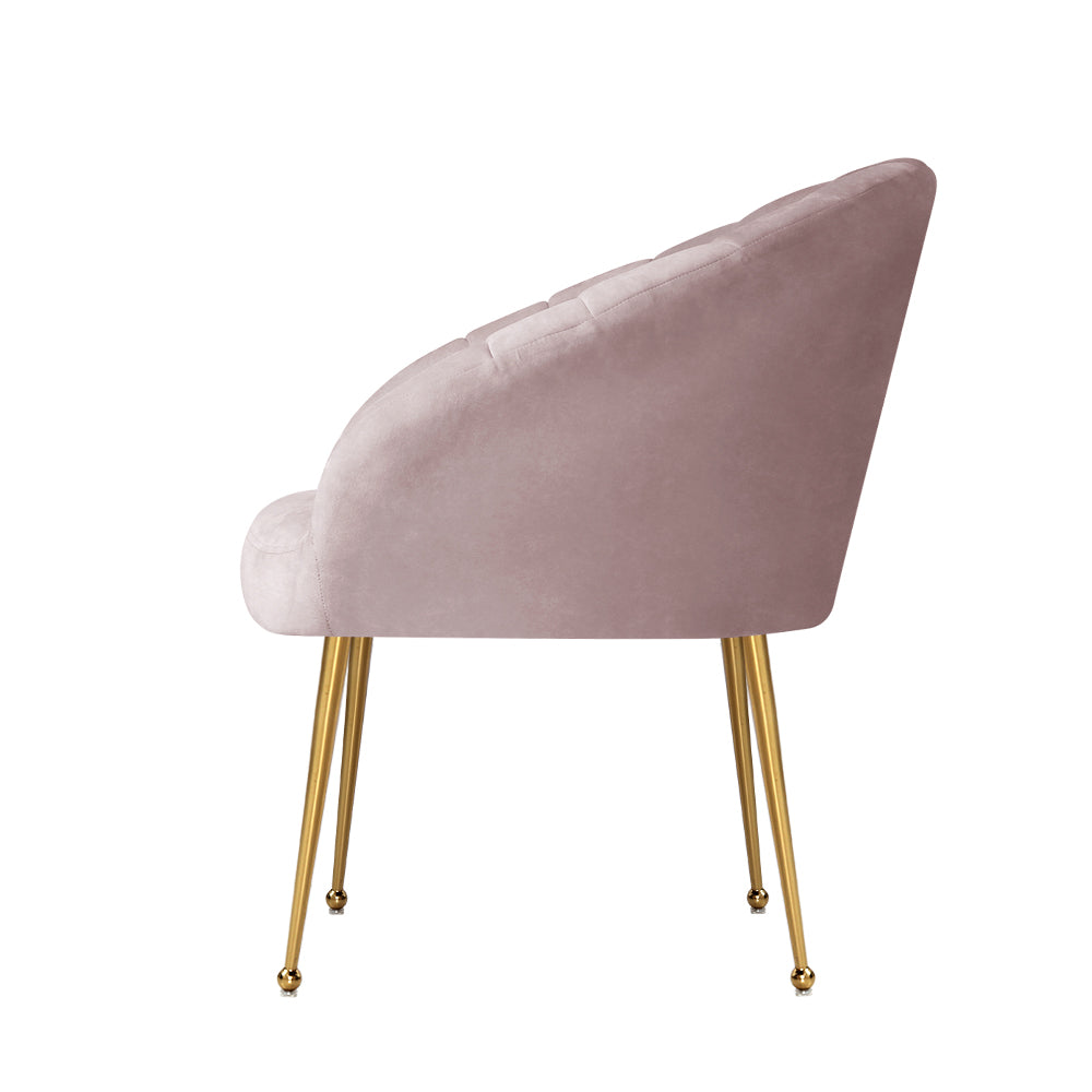 Armchair Velvet Pink Eloise