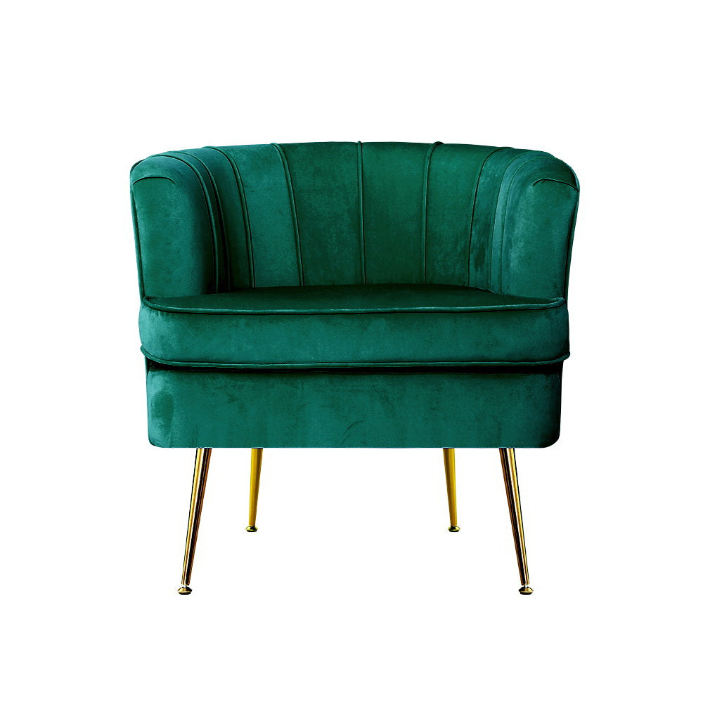 Armchair Velvet Green Norvia