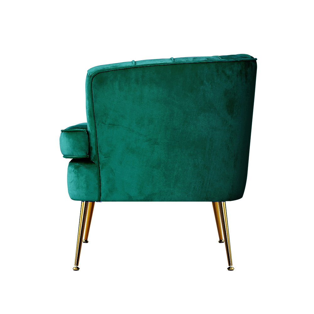 Armchair Velvet Green Norvia