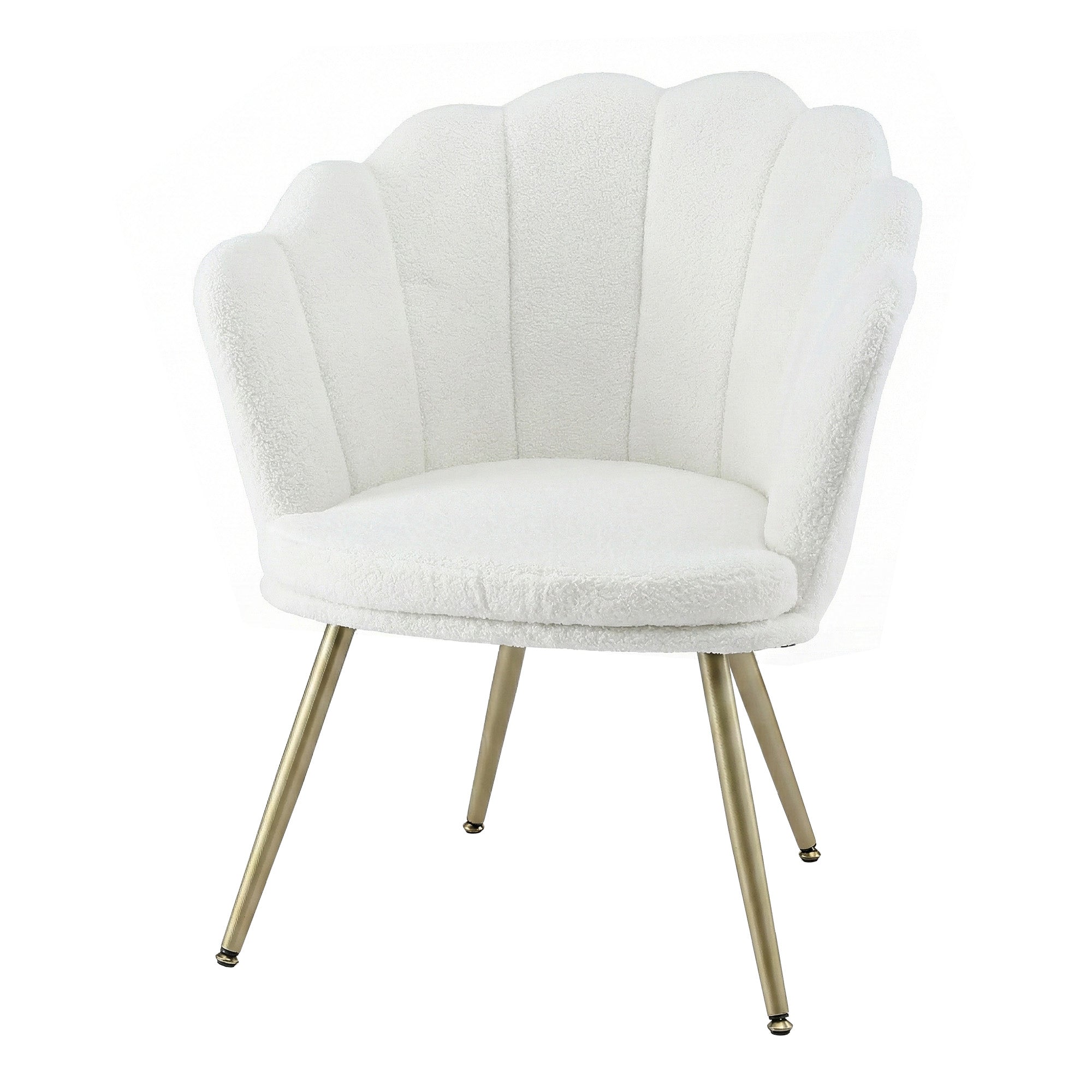 Armchair Teddy Fleece White Callista