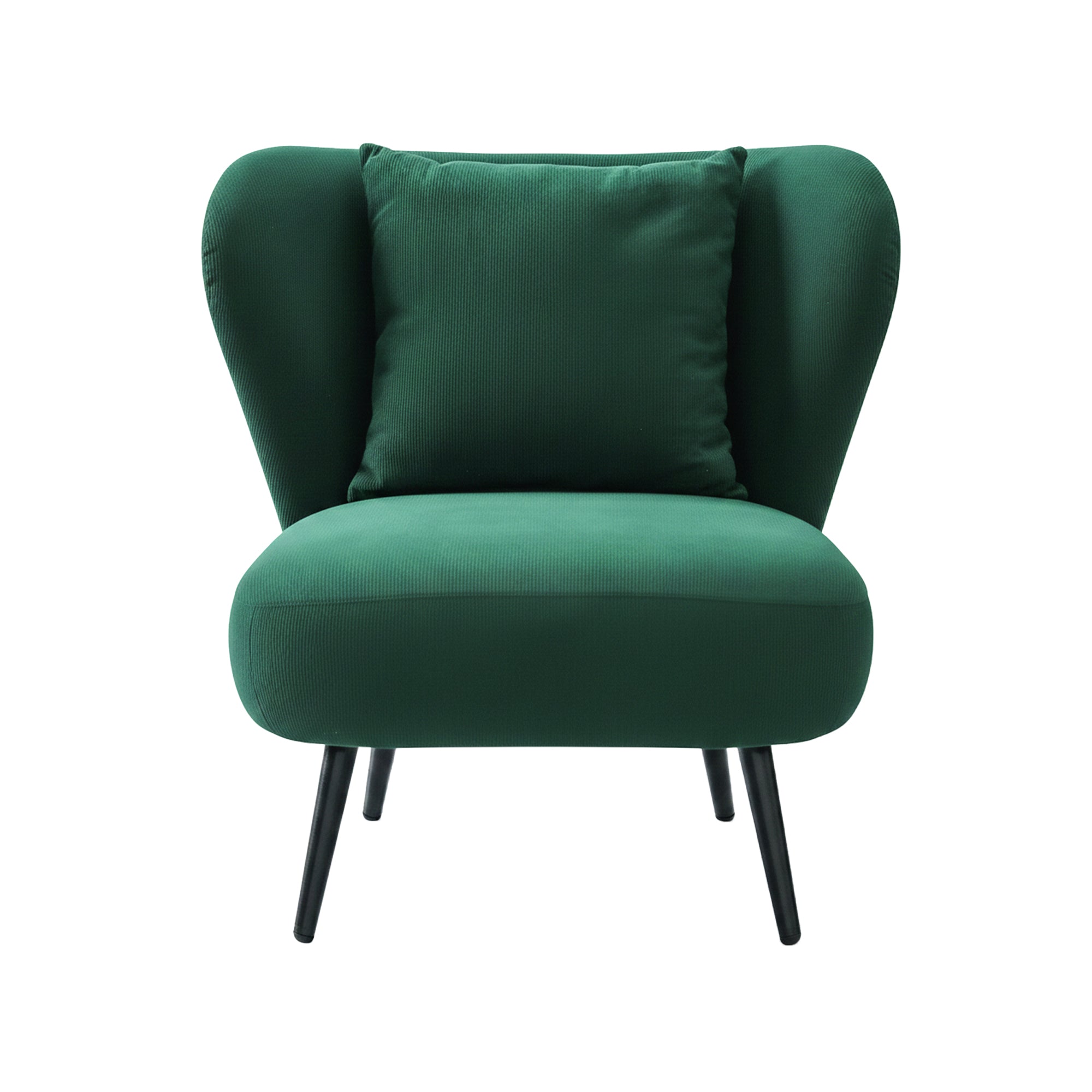 Corduroy Velvet Armchair Accent Lounge Tub Sofa Chair - Green