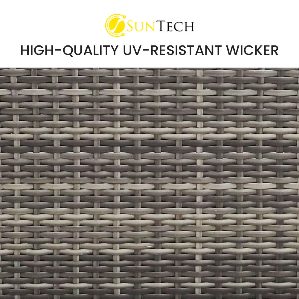 5 Piece 4 Seater Outdoor Modular Lounge Setting with Coffee Table, Grey