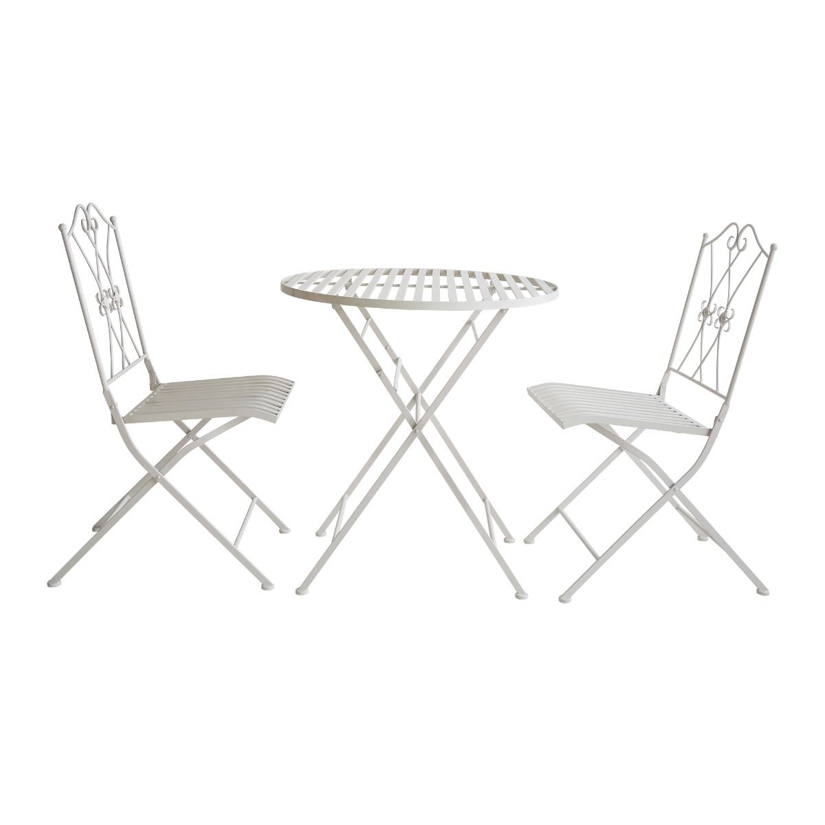 Oliveira 3-Piece Outdoor Dining Set - White
